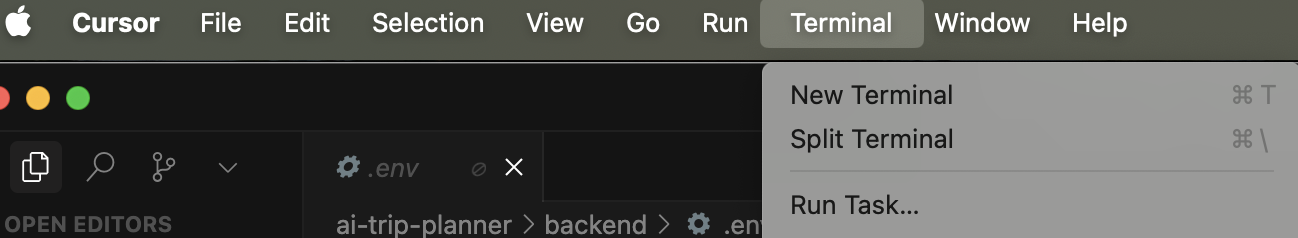 Cursor Terminal View